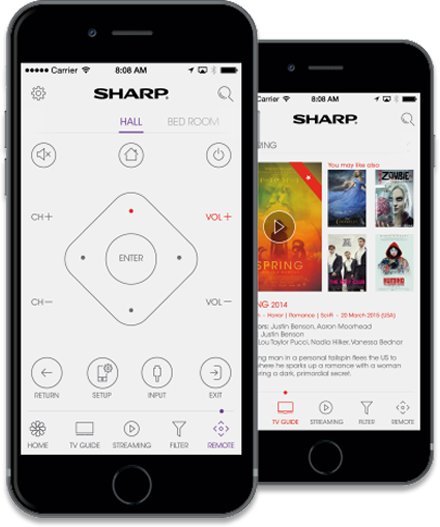 Sharp - Smart TV App Development - [x]cube LABS