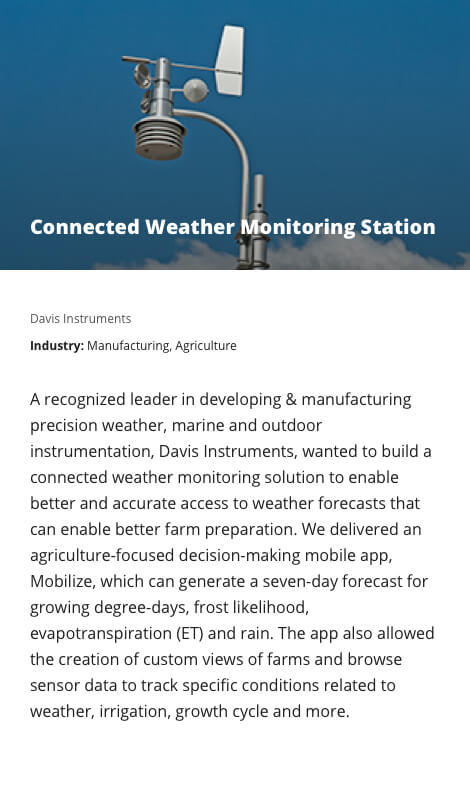 Connected Weather Monitoring Station