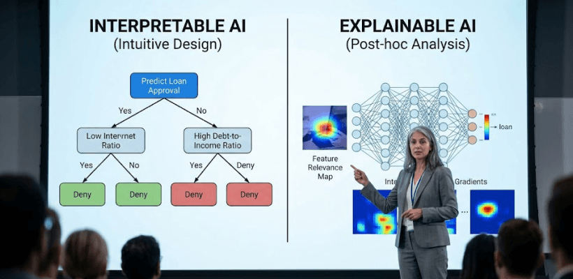 Explainable AI vs Interpretable AI
