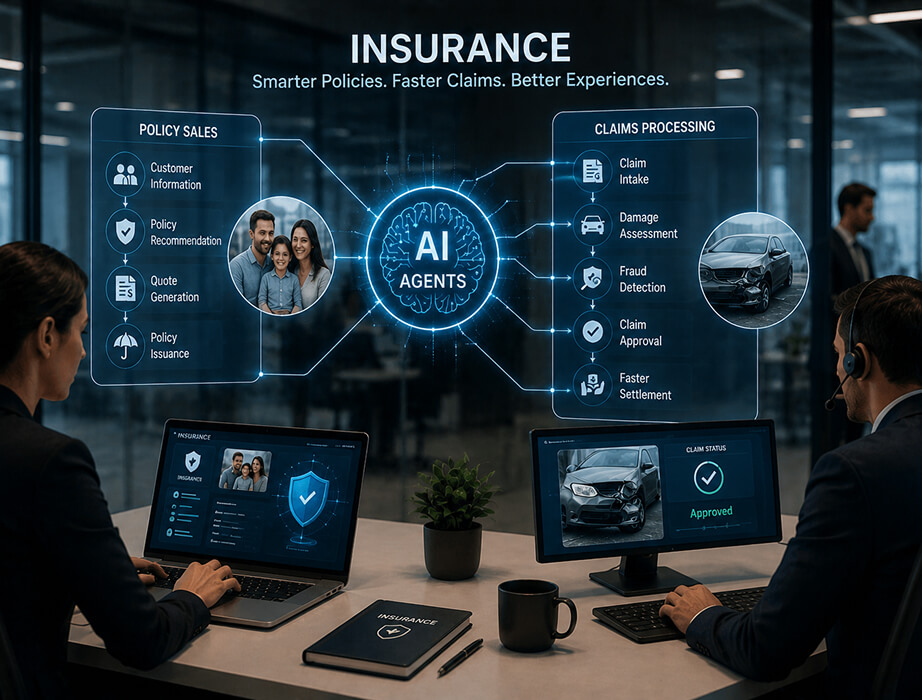 How AI Agents for Insurance Are Transforming Policy Sales and Claims Processing