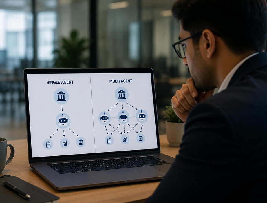 Single Agent vs Multi-Agent Architecture: What Works Better for Banks?